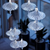 Modern Transparent Blown Glass Art Pendant Light