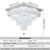 Square Crystal Ceiling Chandelier