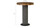 Concrete Bar Table, Chamcha Wood Top