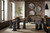 Concrete Bar Table, Chamcha Wood Top