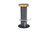 Concrete Bar Stool, Chamcha Wood Top, Stainless Steel Footrest