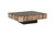 Manhattan Coffee Table, Square, with Glass