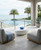 River Stone Coffee Table, Gel Coat White, Large
