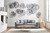 Floating Coffee Table on Acrylic Legs, Gray Stone, Size Varies