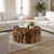 Teak Chunk Coffee Table, Round