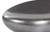 River Stone Coffee Table, Polished Aluminum, Small