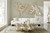 Cast Root Coffee Table, Faux Bleached Finish, With 82" Glass