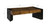 Criss Cross Coffee Table on Black Iron Legs, Chamcha Wood