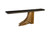 Teak Wood Console Table, Iron Sheet Top