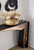 Framed Waterfall Console Table, Natural, Iron