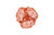 Flower Wall Art, Extra Small, Coral, Metal