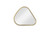 Pebble Mirrors, Set of 4, Brushed Brass