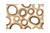 Chuleta Rings Wall Art, Chamcha Wood, Rectangular