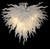 Artemis White Hand Blown Glass Chandelier Lighting