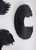 Swoop Wall Art, Black Wood, Small