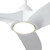 Baylor 60-in White dimmable LED Ceiling Fan