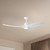Baylor 60-in White dimmable LED Ceiling Fan