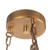 Cortez 25-in Vintage Brass dimmable LED Chandelier