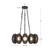 Cortez 25-in Vintage Brass dimmable LED Chandelier
