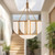 Anders 24-in Vintage Brass dimmable LED Chandelier