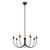Ember 26-in Matte Black Chandelier
