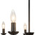 Ember 26-in Matte Black Chandelier