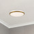 Brook 11-in Brushed Gold dimmable LED Flush Mount