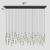 Rain Linear Chandelier Lighting 37'' 50'' 70'' 87"W 120"W