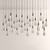 Rain Linear Chandelier Lighting 37'' 50'' 70'' 87"W 120"W