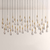 Rain Linear Chandelier Lighting 37'' 50'' 70'' 87"W 120"W
