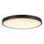 Evelyn 11-in Alabaster dimmable LED Flush Mount with Matte Black Finish