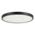 Evelyn 11-in Alabaster dimmable LED Flush Mount with Matte Black Finish