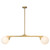 Briar 47-in Brushed Gold Linear Pendant