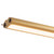Thread 10-ft Brushed Gold dimmable LED Linear Pendant