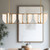 Anders 59-in Vintage Brass dimmable LED Linear Pendant
