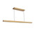 Dottie 4-ft Brushed Gold dimmable LED Linear Pendant