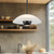 Umbra 14-in Black Pendant with Matte Opal Glass Shade