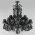 18 Lights Black Crystal Lighting