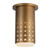 Astoria 5-in Vintage Brass Semi-Flush Mount