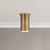 Astoria 5-in Vintage Brass Semi-Flush Mount