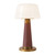 Clemence 11-in Burgundy dimmable LED Table Lamp
