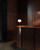 Clemence 11-in Burgundy dimmable LED Table Lamp