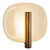Lustre 9-in Pearl White dimmable LED Wall Sconce with Vintage Brass Finish