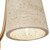 Bromley 5-in Brushed Gold Wall/Vanity Light with Natural Travertine Shade