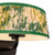 Scout 7-in Matte Black Wall/Vanity Light with Patterned Pleated Green Linen Shade