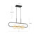 Tagliato 32-in Matte Black/Brushed Gold LED Linear Pendant