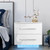 Multifunction RGB LED Nightstands Cabinet Storage Bedside Table Night Table