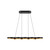 Maestro 38-in Black/Gold LED Linear Pendant