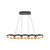 Maestro 38-in Black/Gold LED Linear Pendant