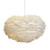 Modern White Goose Feather Pendant Lighting